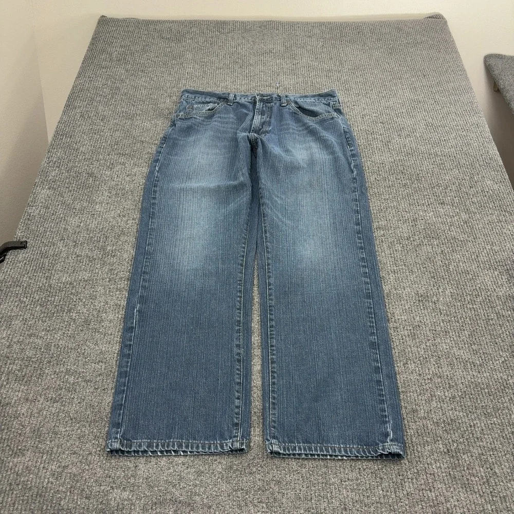 Nautica Jeans Mens 36 Blue Cotton Loose Fit Denim Casual Skater Streetwear